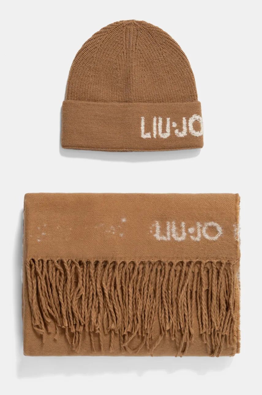 

Шарф и шляпа Liu Jo, коричневый