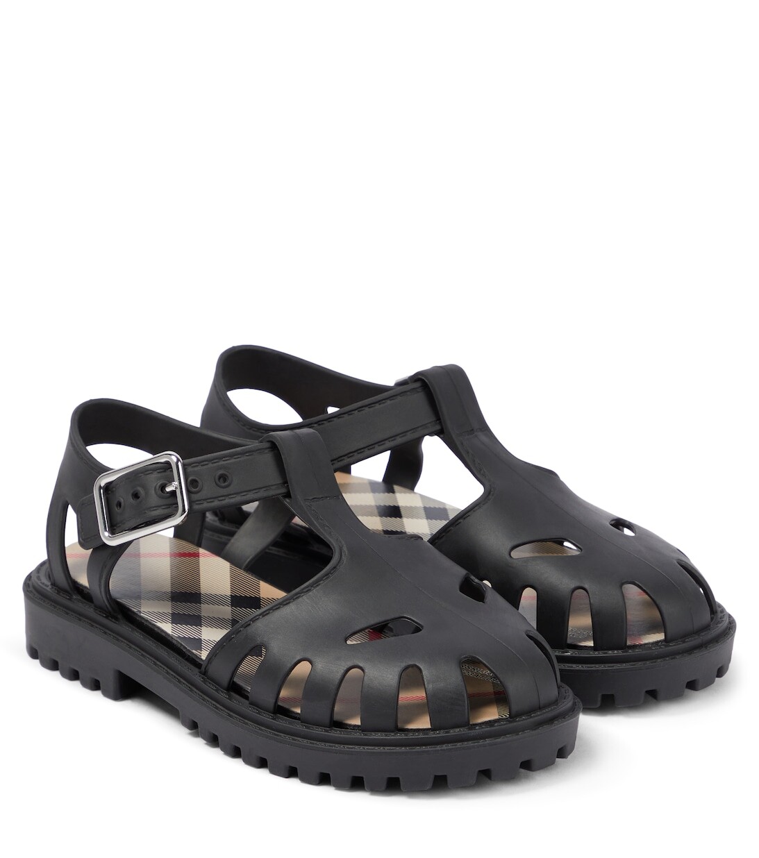 

Резиновые сандалии Burberry, разноцветный