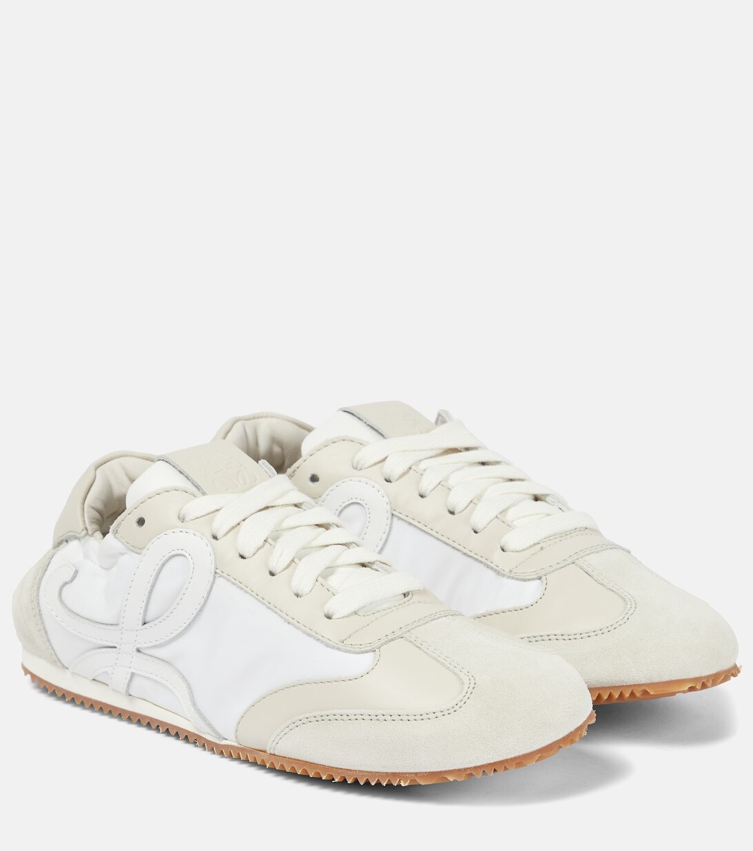 

Кроссовки Ballet Runner из кожи и замши Loewe, белый