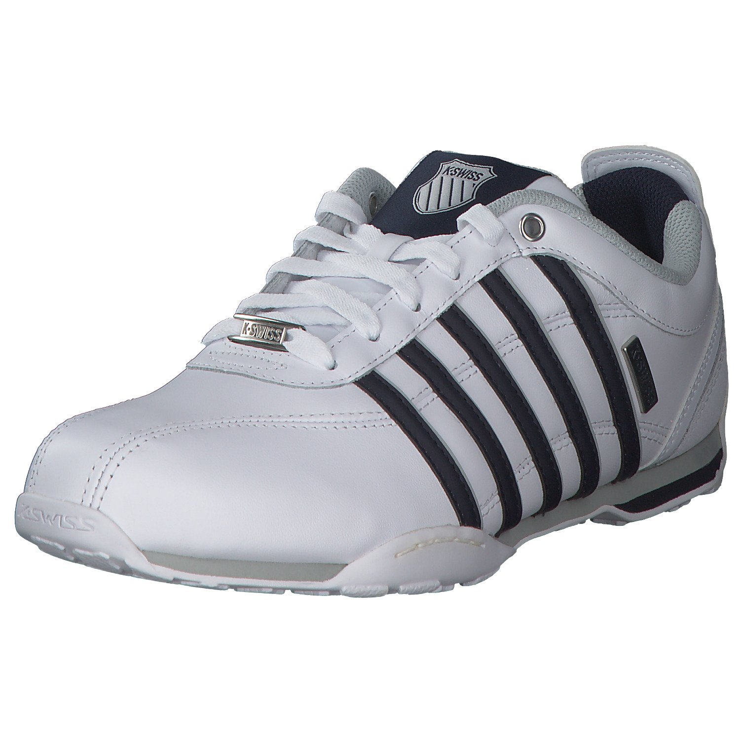 Низкие кроссовки K SWISS Low, цвет WHITE/NAVY/GRAY VIOLET/SPLIT M