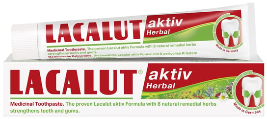 Зубная паста, 75 мл Lacalut, Activ Herbal, Labovital зубная паста lacalut activ herbal 75 мл