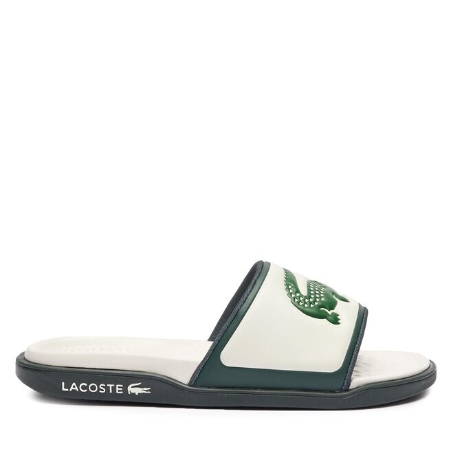 Шлепанцы Lacoste Serve Slide 747CMA0014 Off Wht/Dk Grn 1Y5, экрю