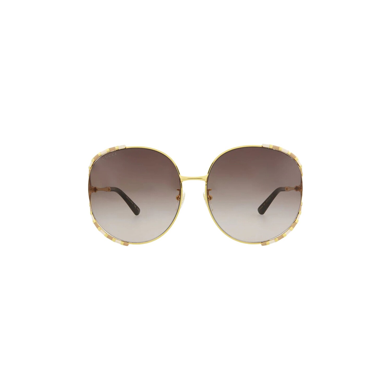 

Gucci Круглые солнцезащитные очки, золотисто-коричневые