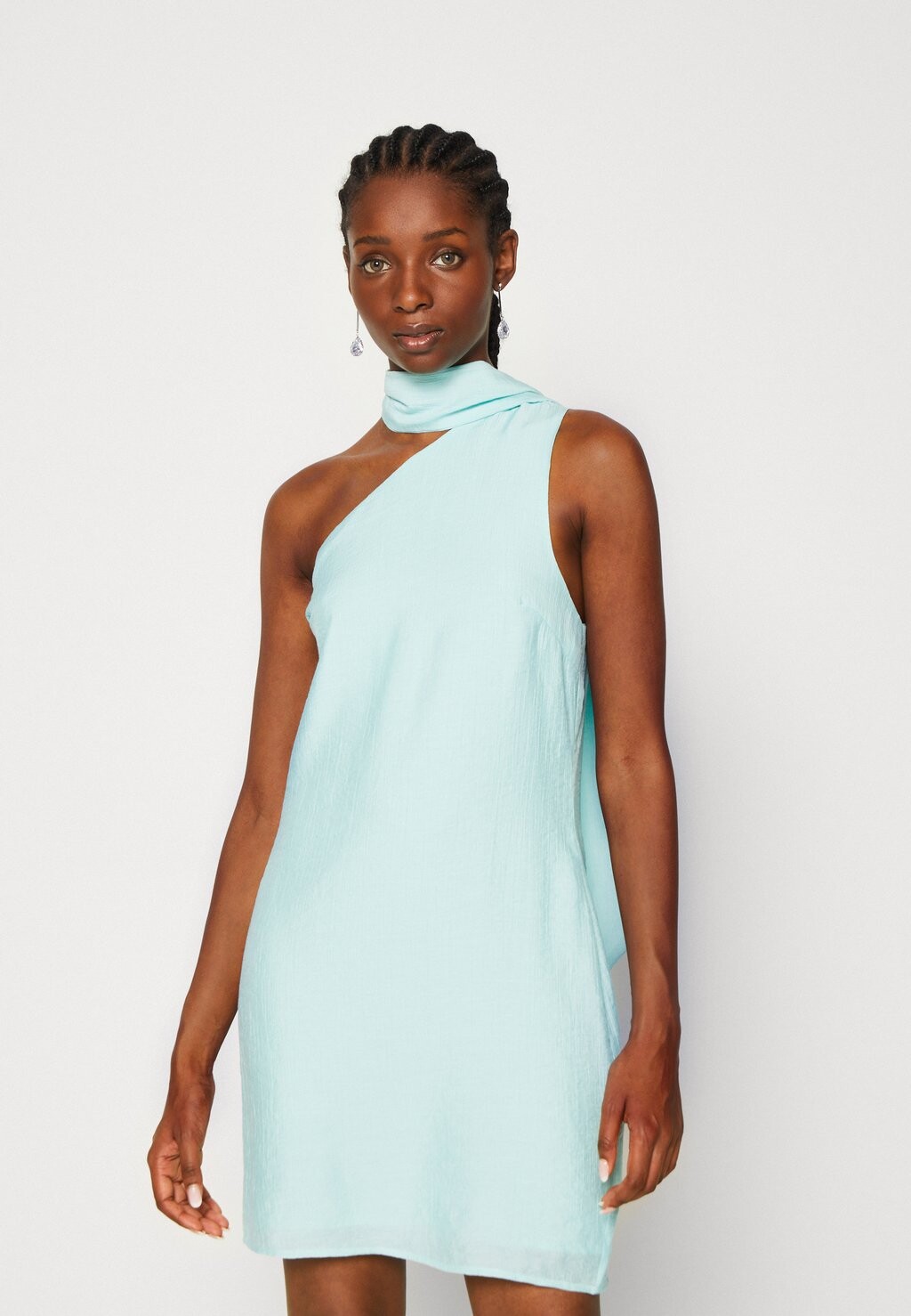 

Элегантное платье Wrap Neck Mini Dress NA-KD, синий
