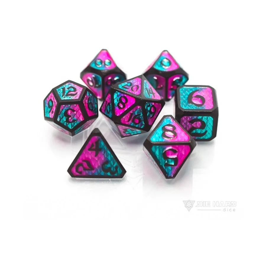 

Набор Drakona Embers Poly - Cazn (7), Metal Poly Dice Sets (Die Hard Dice)