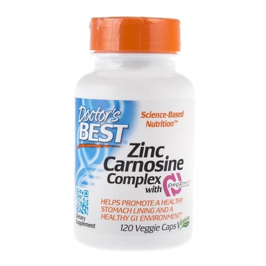 комплекс цинк l карнозина pepzin gi doctor s best 120 растительных капсул Цинк-карнозиновый комплекс Doctor's Best, 120 капсул