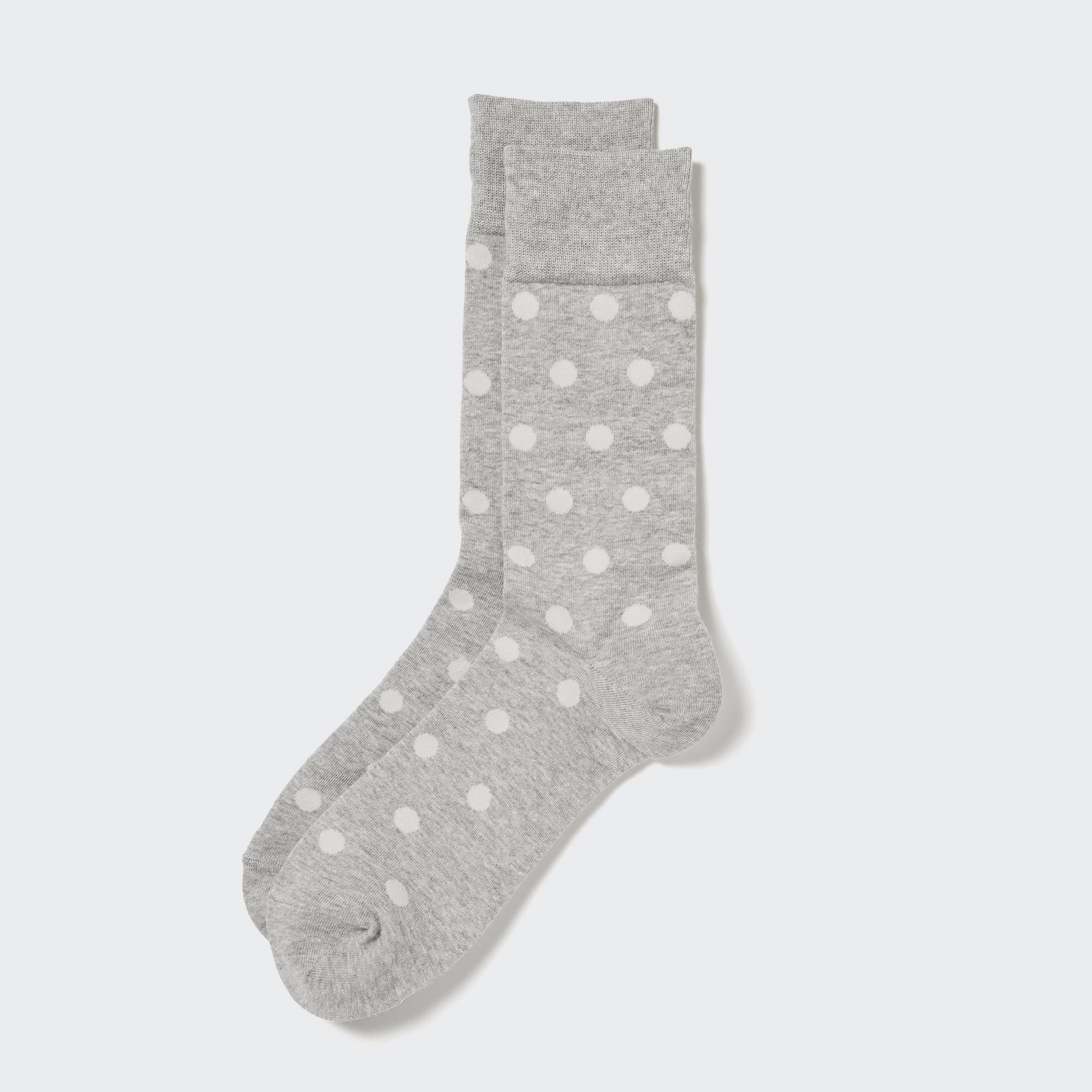 Носки в горошек Uniqlo, серый