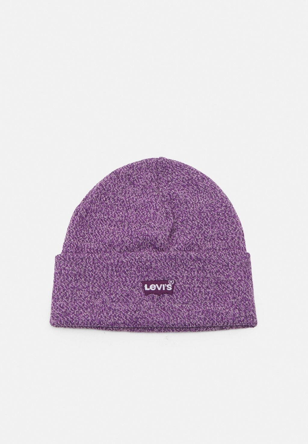 Шапка Levi's BATWING BEANIE, цвет dark purple