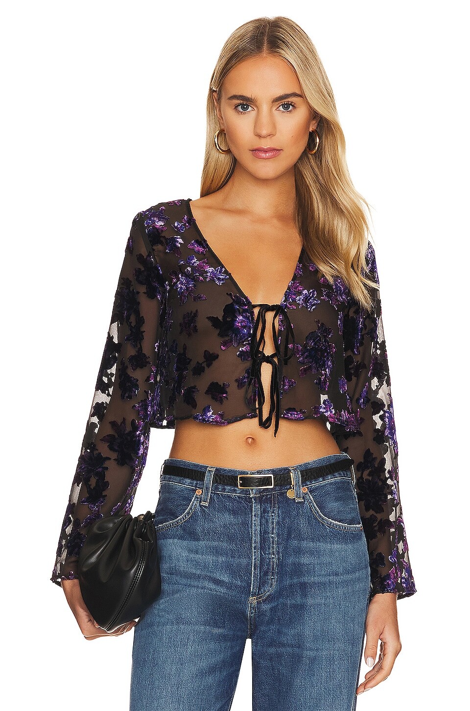 

Топ House of Harlow 1960 x REVOLVE Luelle, цвет Black & Purple