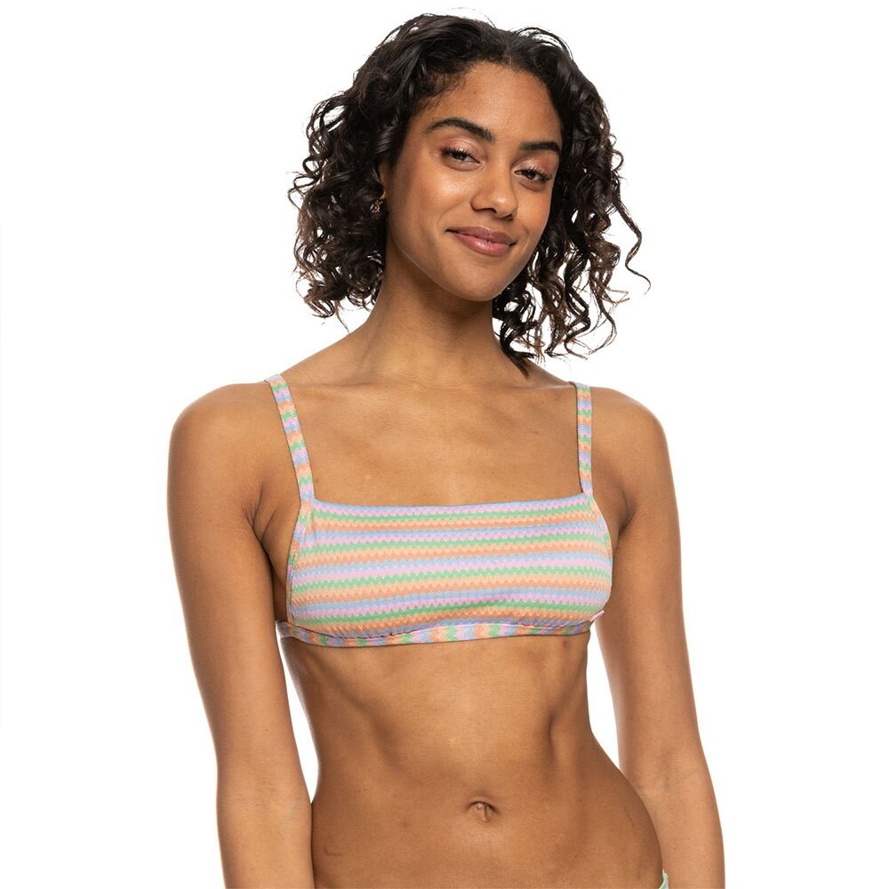 

Топ бикини Roxy Wavy Stripe Bra, фиолетовый