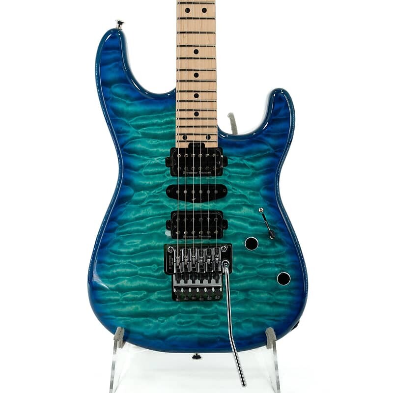 

Электрогитара Charvel MJ San Dimas Style 1 HSH FR M QM - Maple Fingerboard - Caribbean Burst - Ser. JDC2300274