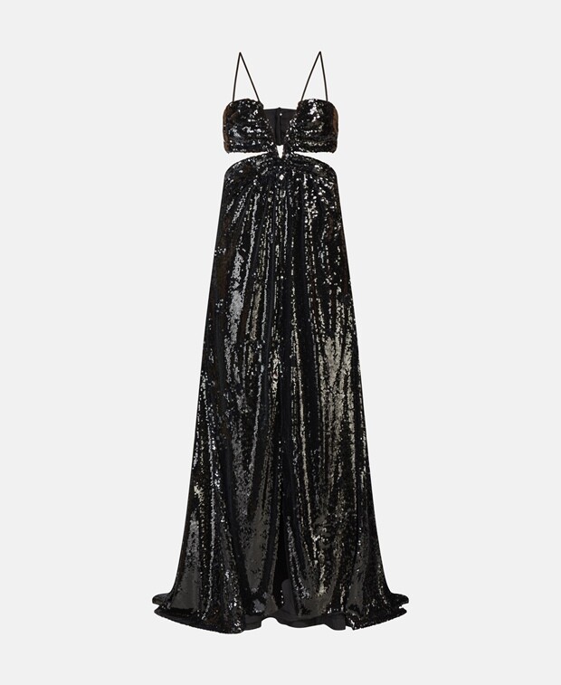 

Платье с блестками bcbgmaxazria, черный