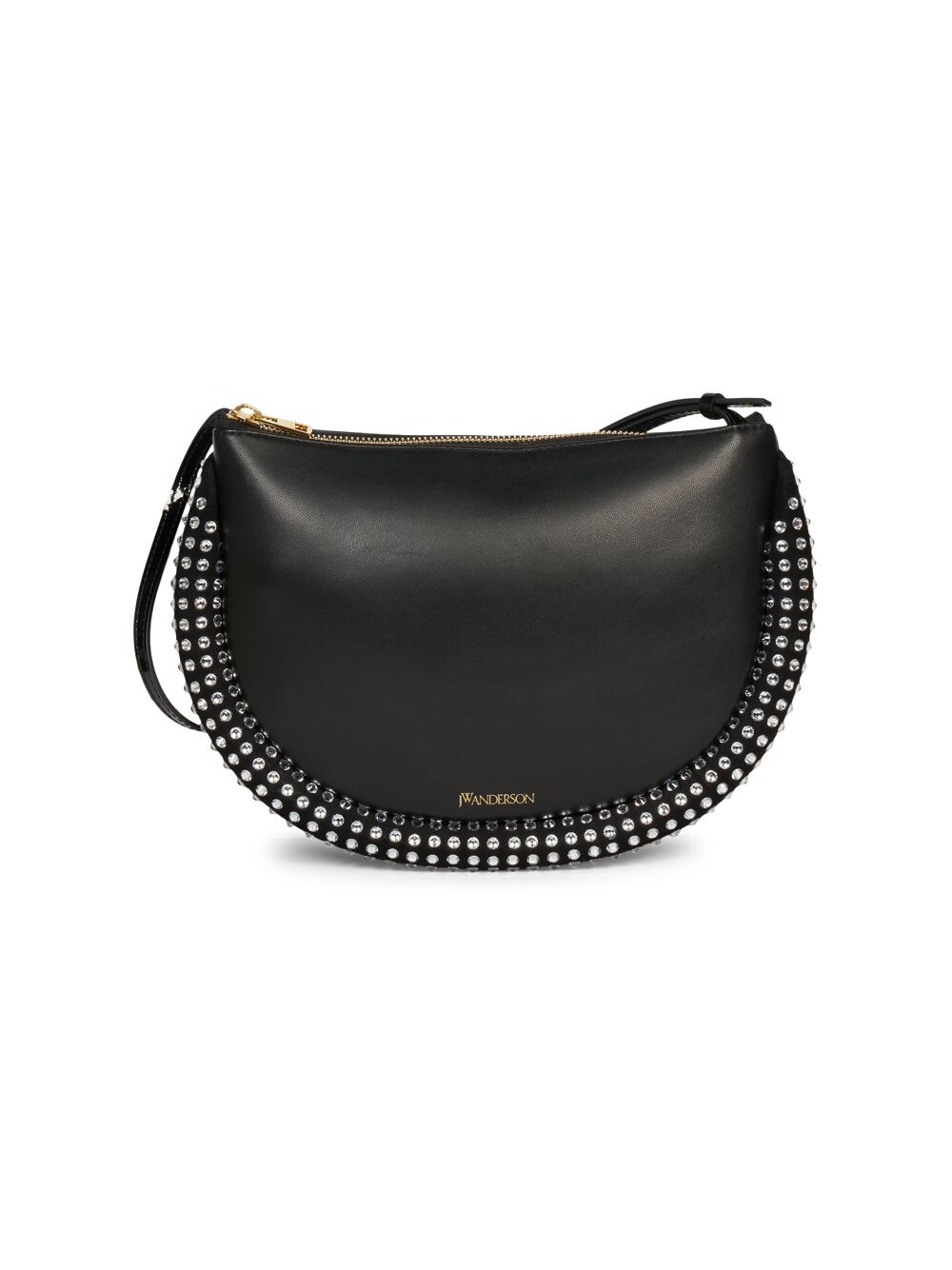

Кожаная сумка Crystal Bumper Moon JW Anderson, черный