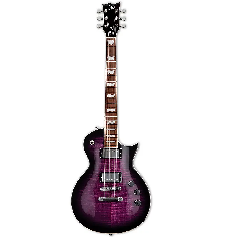 электрогитара esp ltd eclipse ec 256fm electric guitar flame maple top see thru purple burst 2023 Электрогитара ESP LTD EC-256FM Electric Guitar See Thru Purple Sunburst with Free Pro Setup