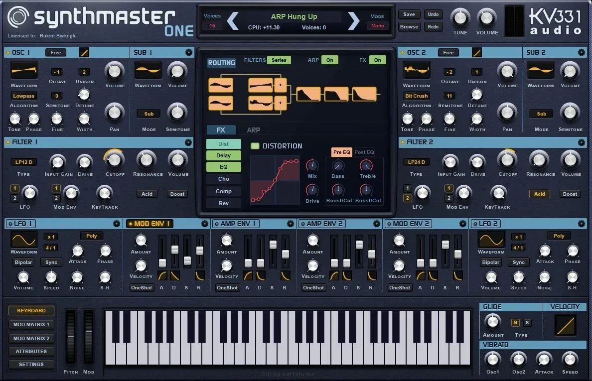 

Программный инструмент синтезатор волновой таблицы KV331 Audio SynthMaster One