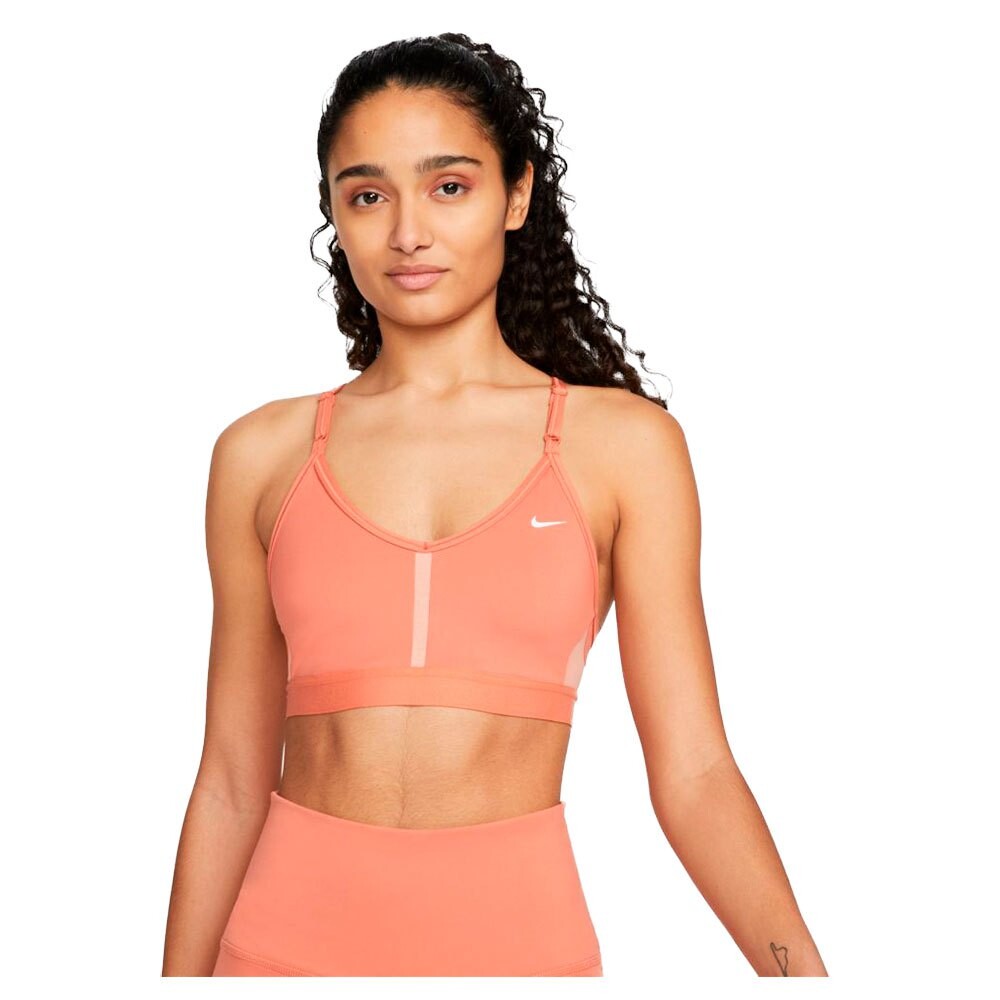 

Спортивный бюстгальтер Nike Dri Fit Indy Light V-Neck, красный