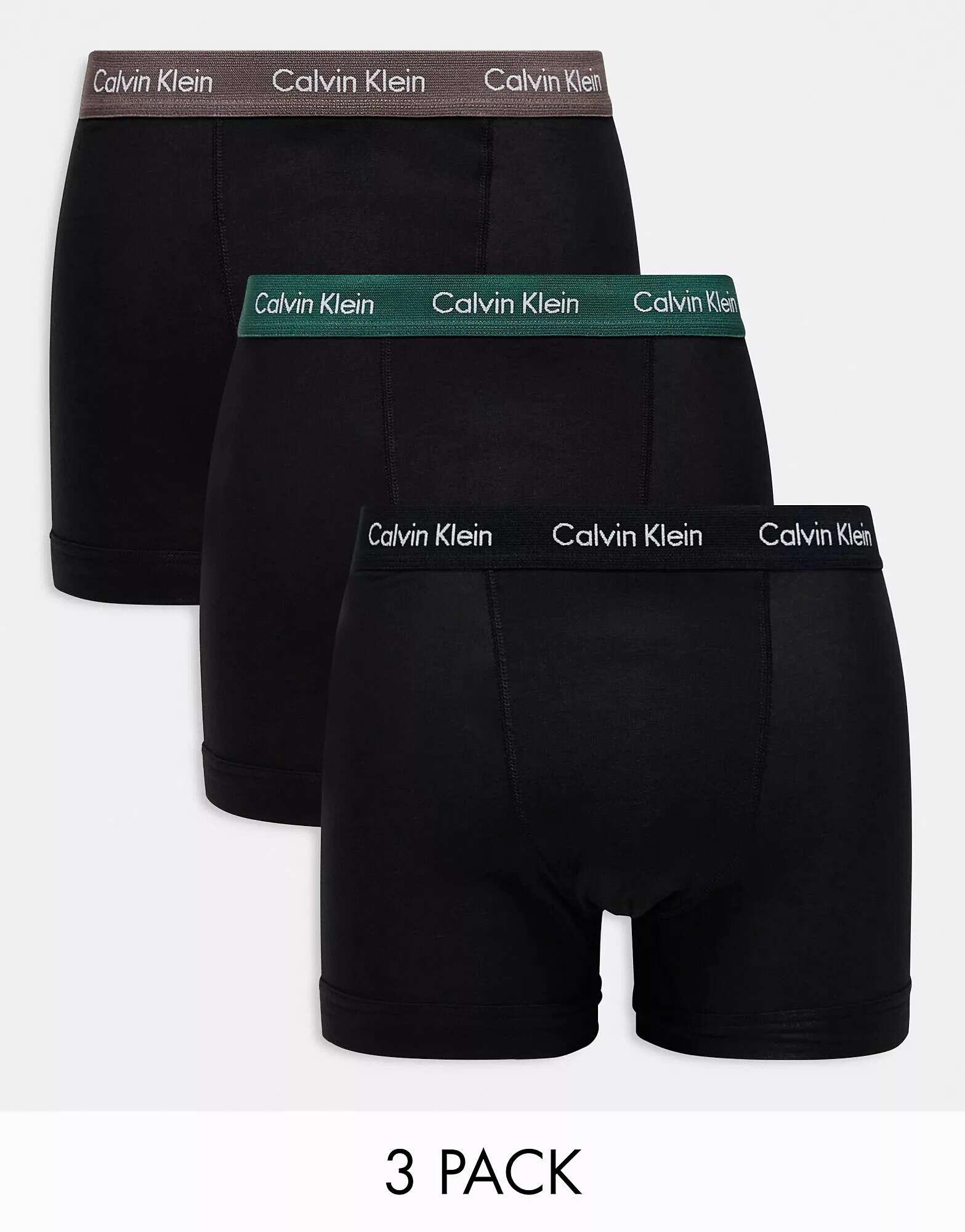 

Calvin Klein Эксклюзивные черные плавки из трех трусов ASOS