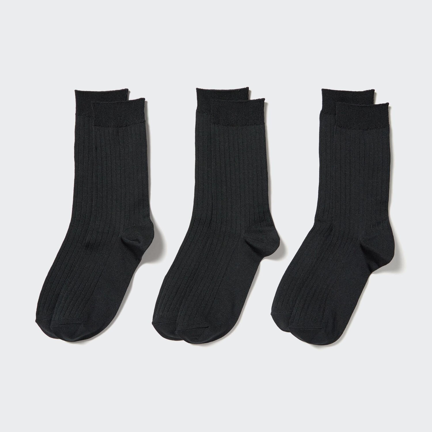 

Носки в ребинку (3 пары) UNIQLO, черный