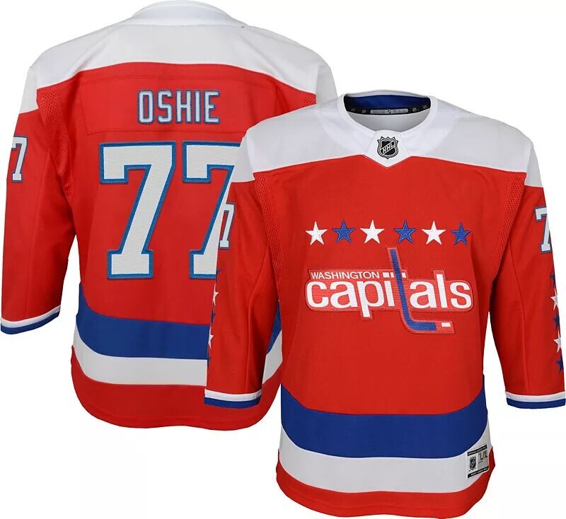 

Nhl Молодёжь Вашингтон Кэпиталз Ти Джей Домашняя майка Oshie #77 Premier