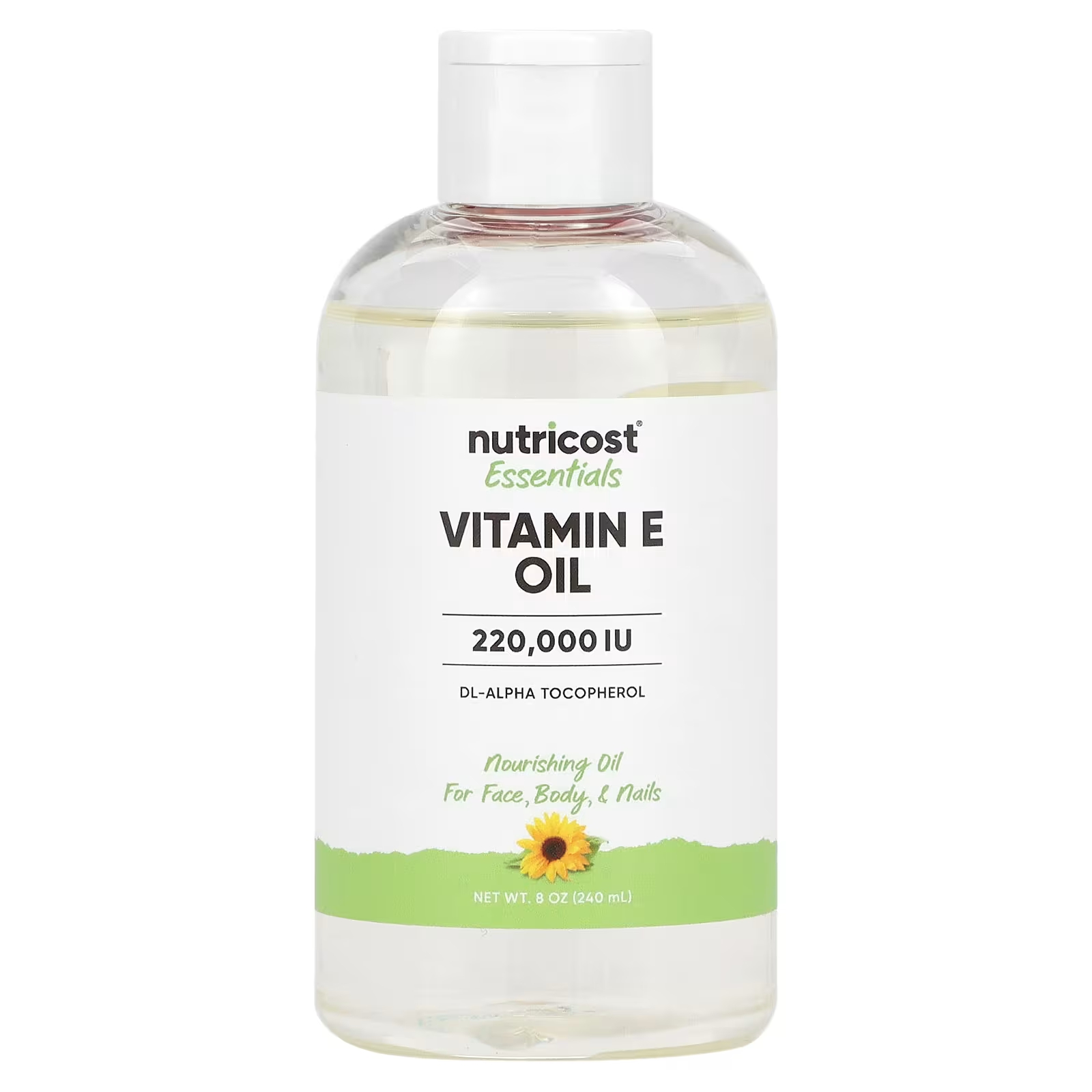 Масло Nutricost Essentials Vitamin E, 240 мл питательное масло для лица тела и волос xo chiq 100мл