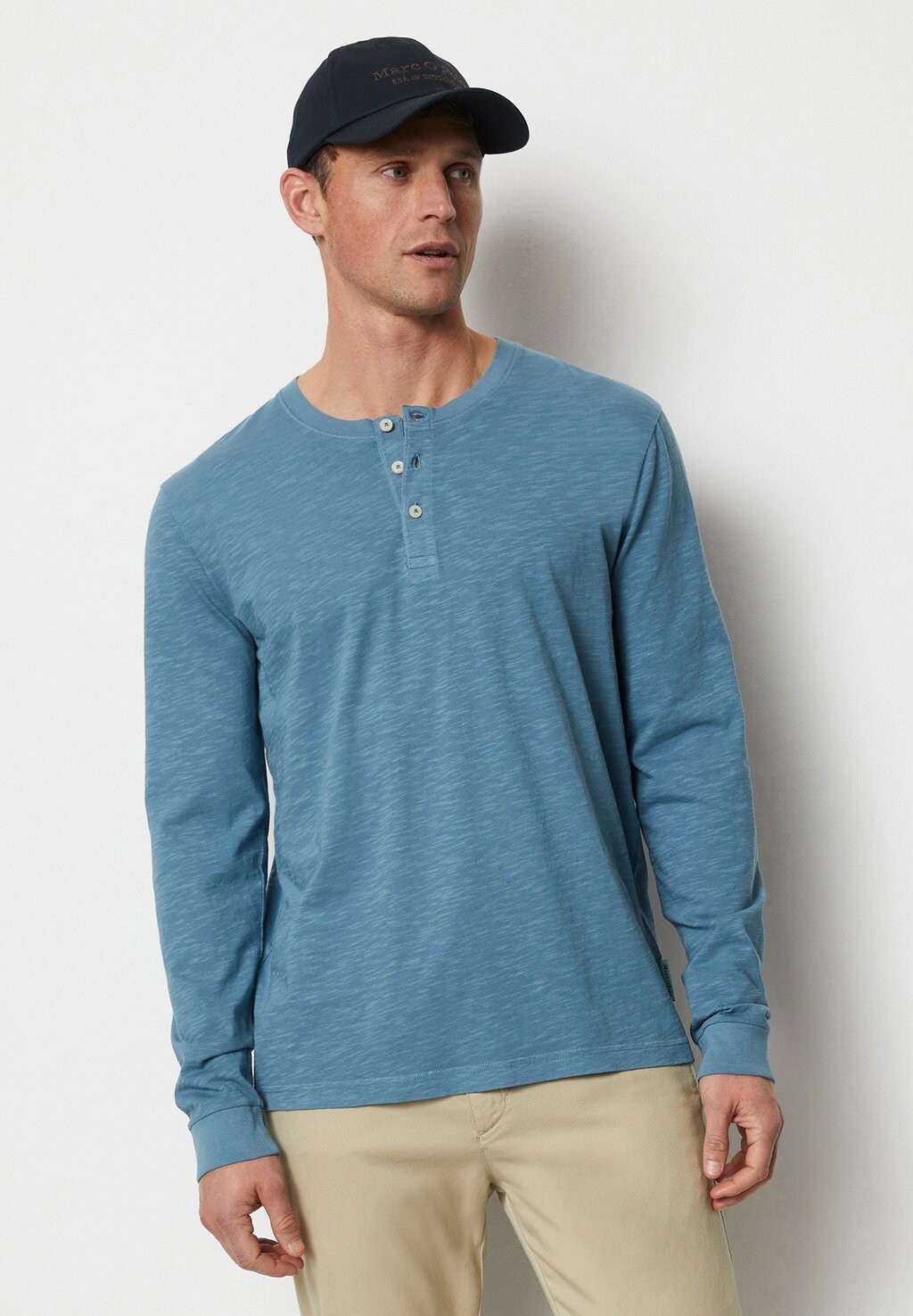 

Рубашка с длинным рукавом SERAFINO-LONGSLEEVE REGULAR-QUALITÄT Marc O'Polo, цвет wedgewood