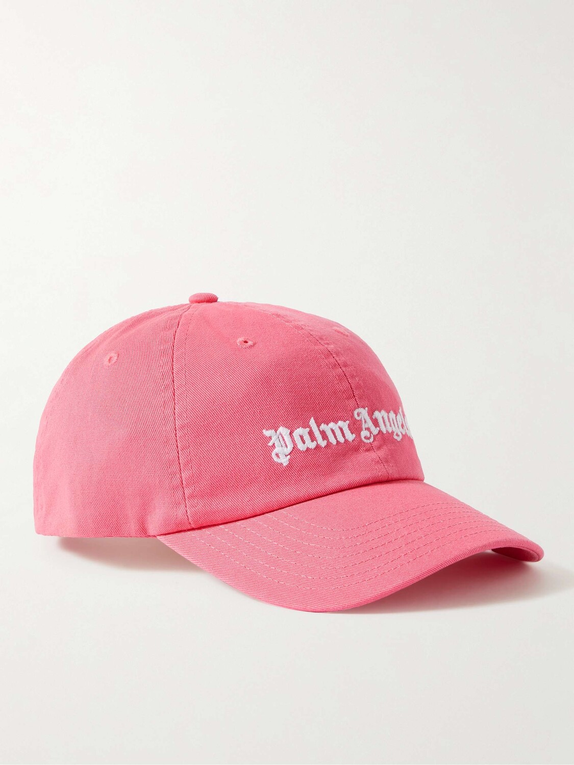 

Бейсболка из хлопкового твила с вышитым логотипом PALM ANGELS, розовый