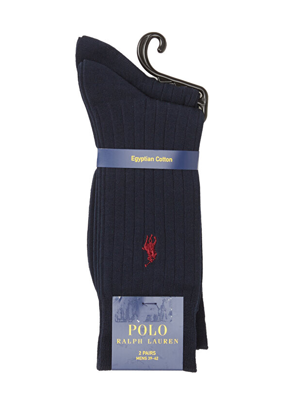

Мужские носки из двух частей темно-синего цвета с логотипом Polo Ralph Lauren