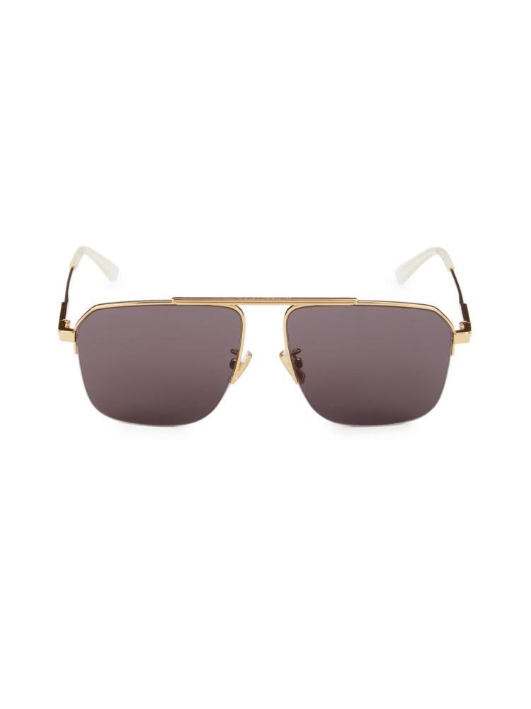 

Квадратные солнцезащитные очки 58MM Bottega Veneta, золото