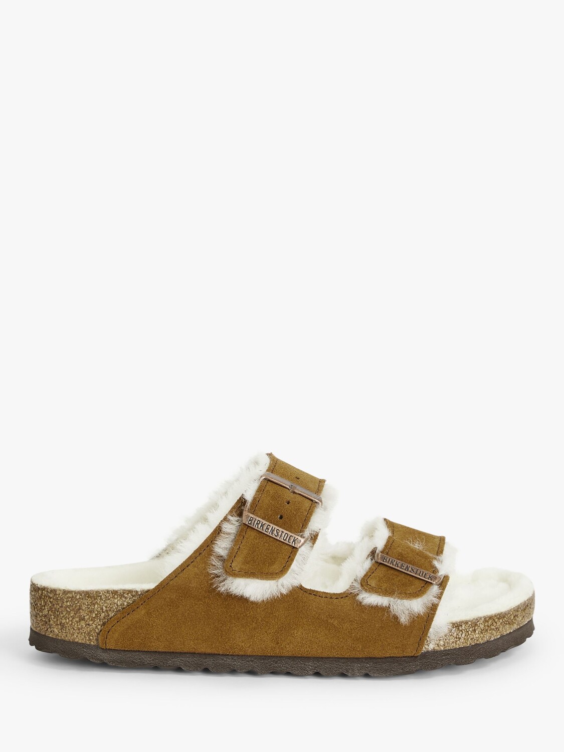 

Замшевые сандалии из овчины Birkenstock Arizona, норка