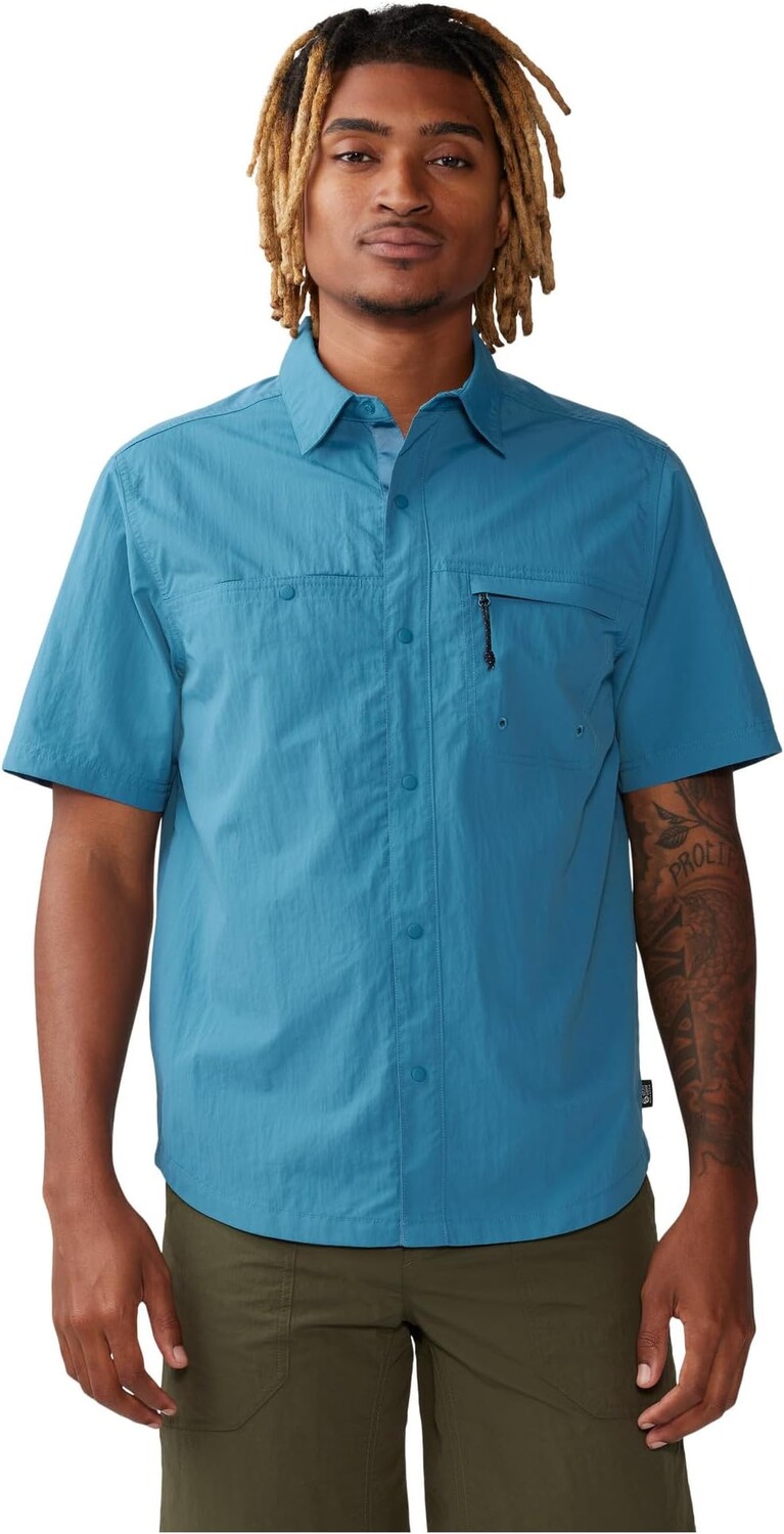 

Рубашка Mountain Hardwear Stryder Short Sleeve Shirt, цвет Caspian