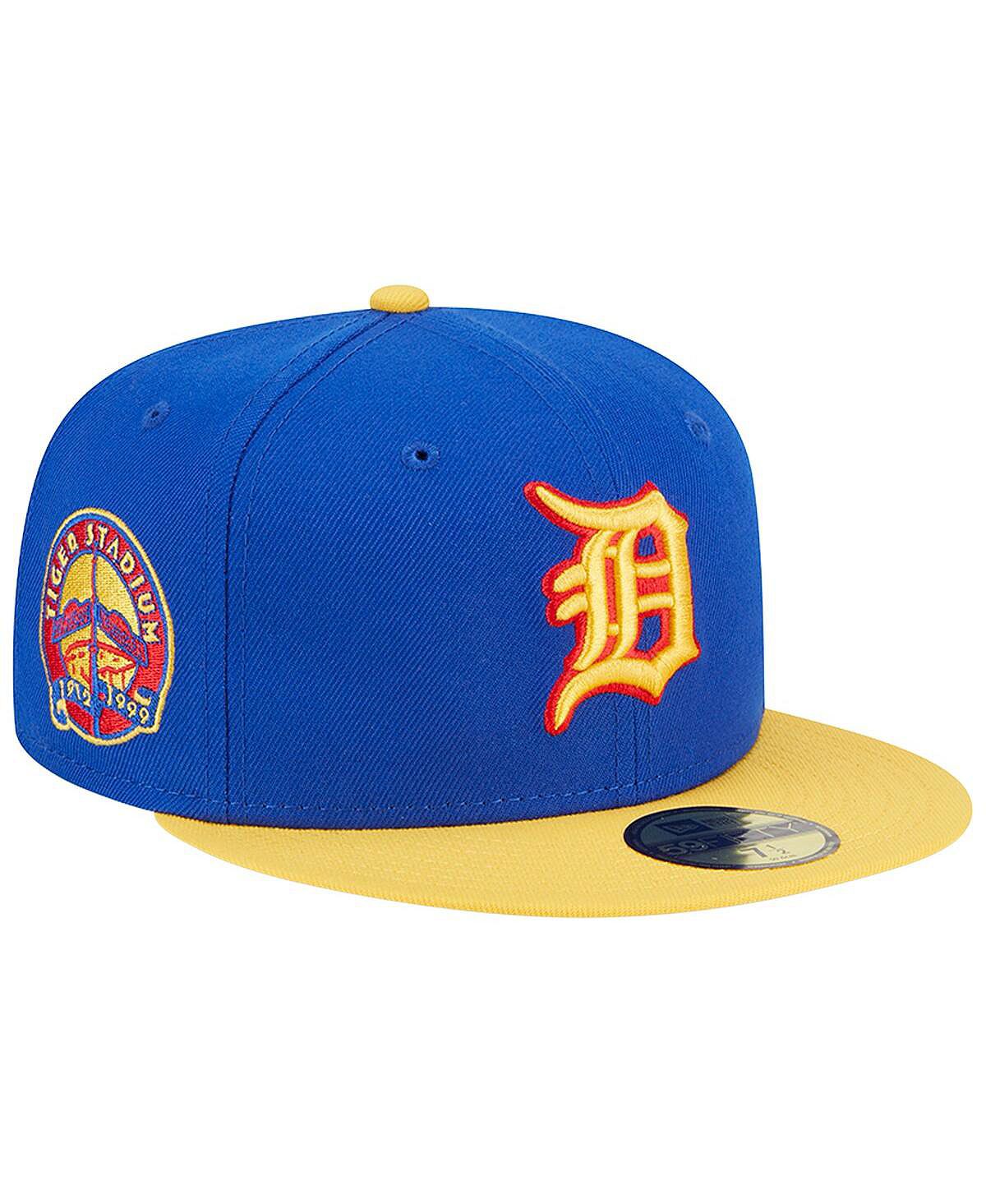 цена Мужская королевская желтая приталенная шляпа Detroit Tigers Empire 59FIFTY New Era