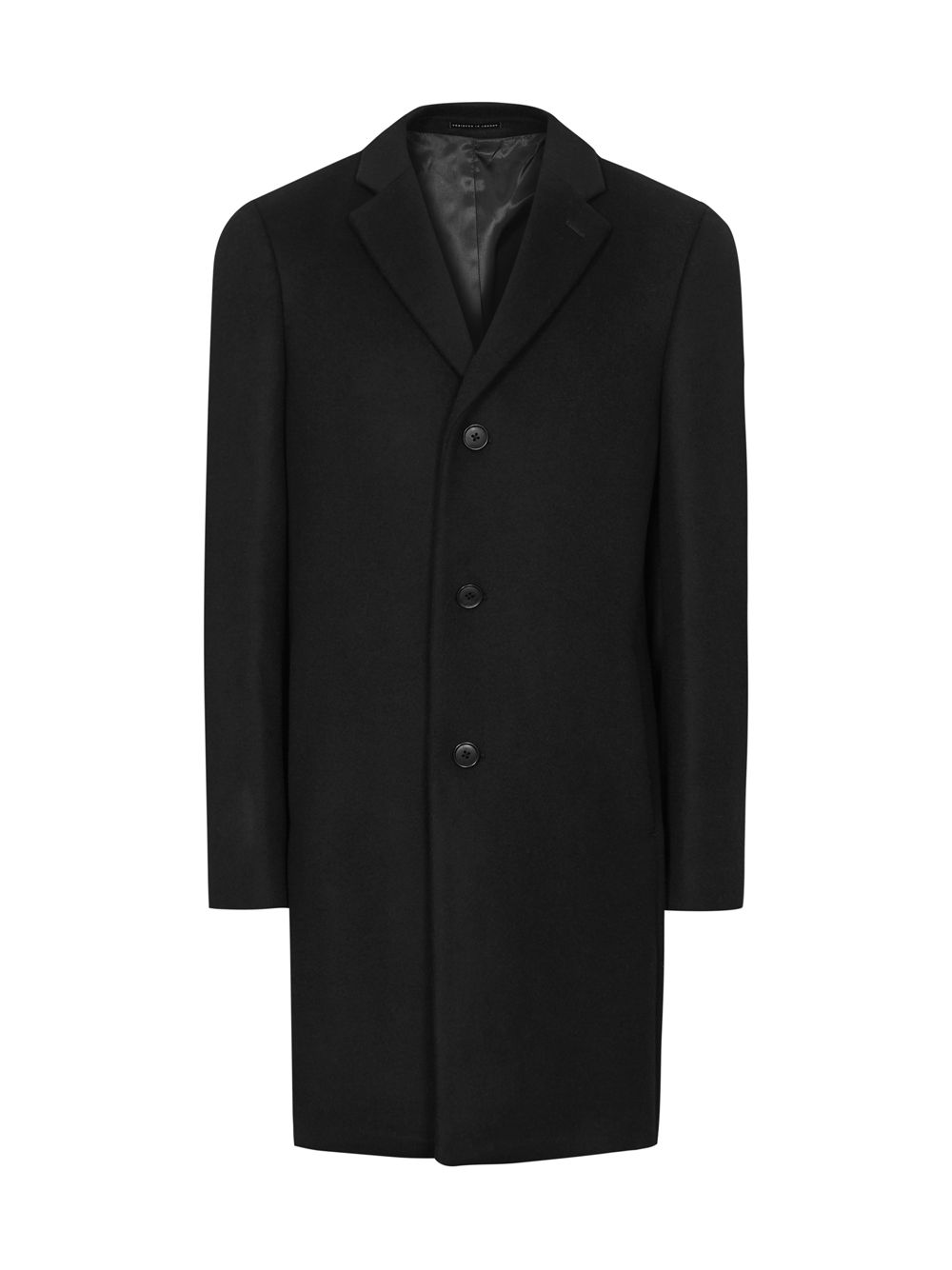 Пальто Gable из смесовой шерсти Reiss, черный