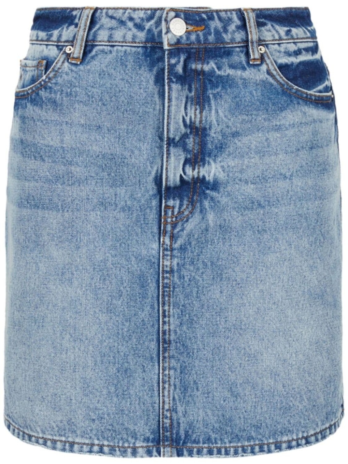 

Armani Exchange джинсовая юбка с завышенной талией, синий