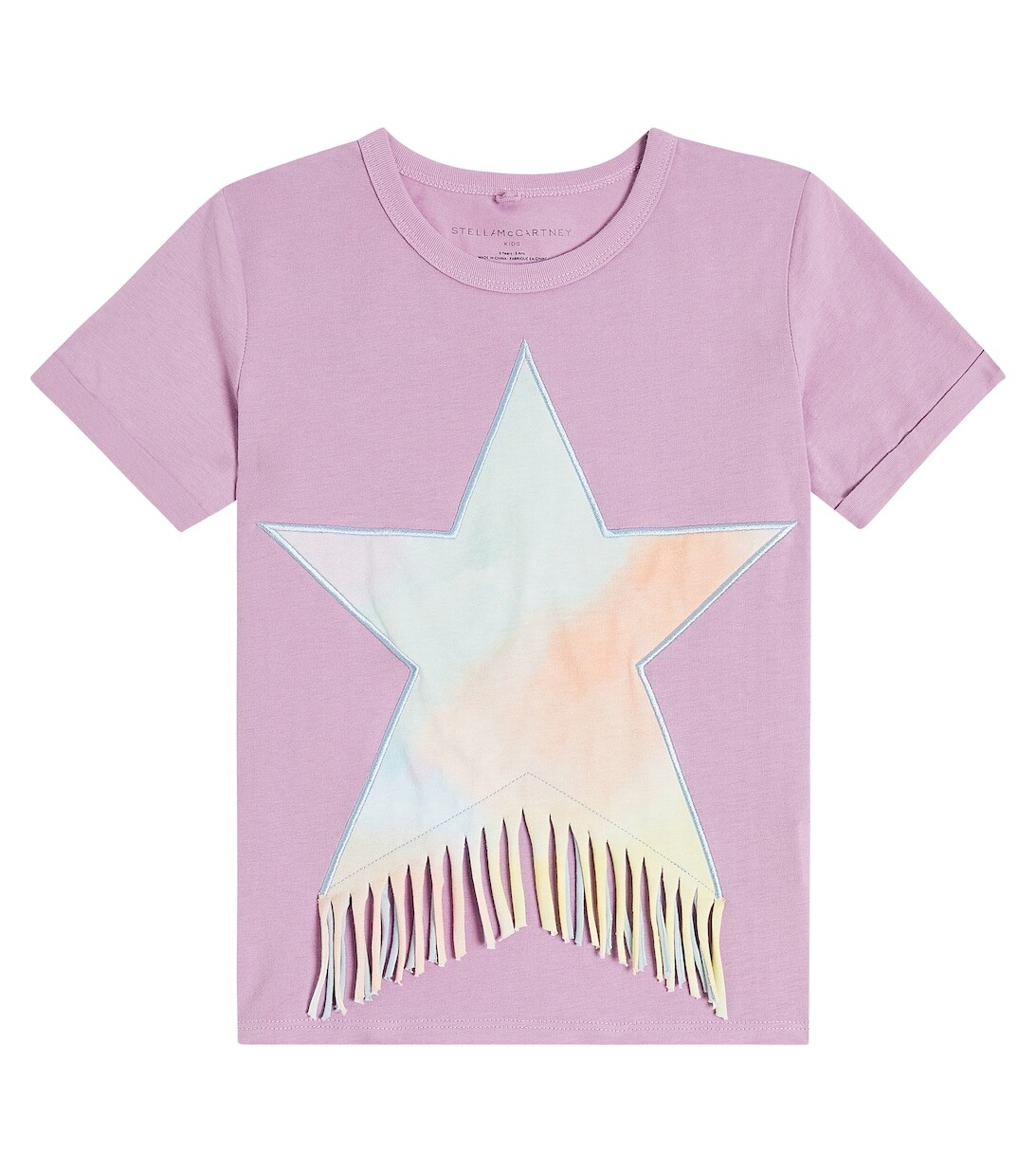 

Футболка из хлопкового джерси Stella McCartney Kids, фиолетовый