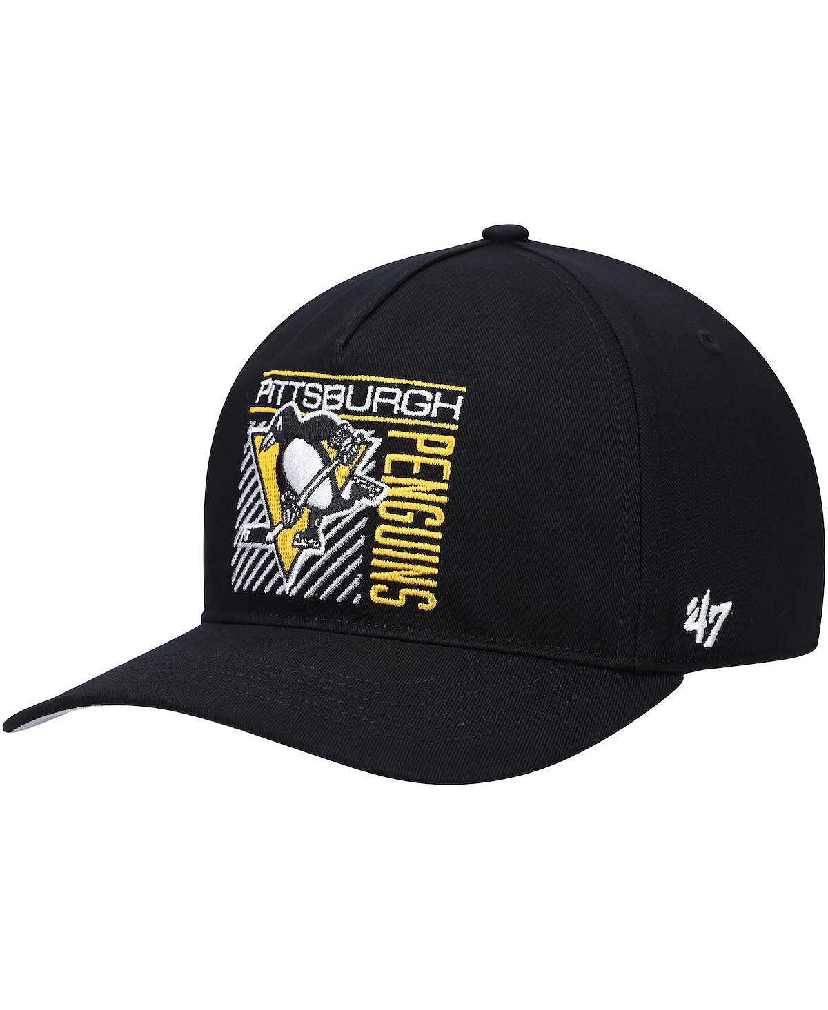 

Мужская черная кепка '47 Pittsburgh Penguins Reflex Hitch Snapback '47 Brand