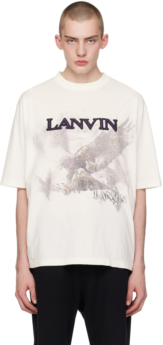 

Белая футболка Future Edition Lanvin, цвет White mustang/Black