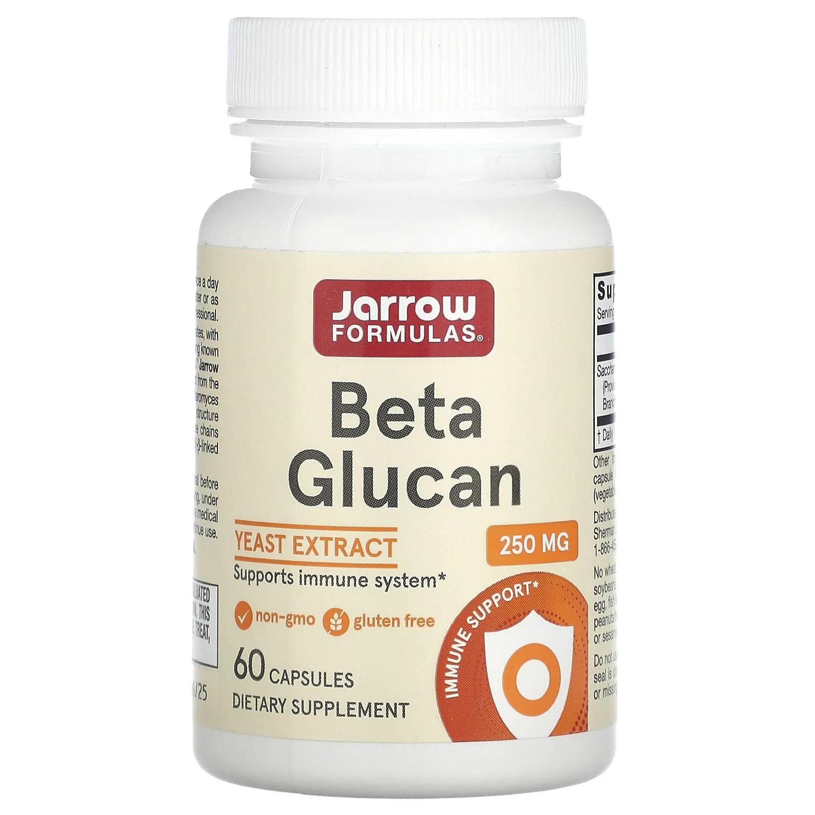 Jarrow Formulas Beta Glucan Immune Support 60 Capsules