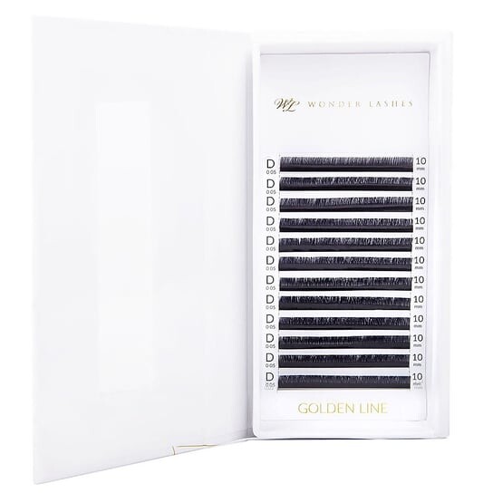 

Мм Wonder Lashes, Volume Golden Line C, 0,05, 12, WonderLashes