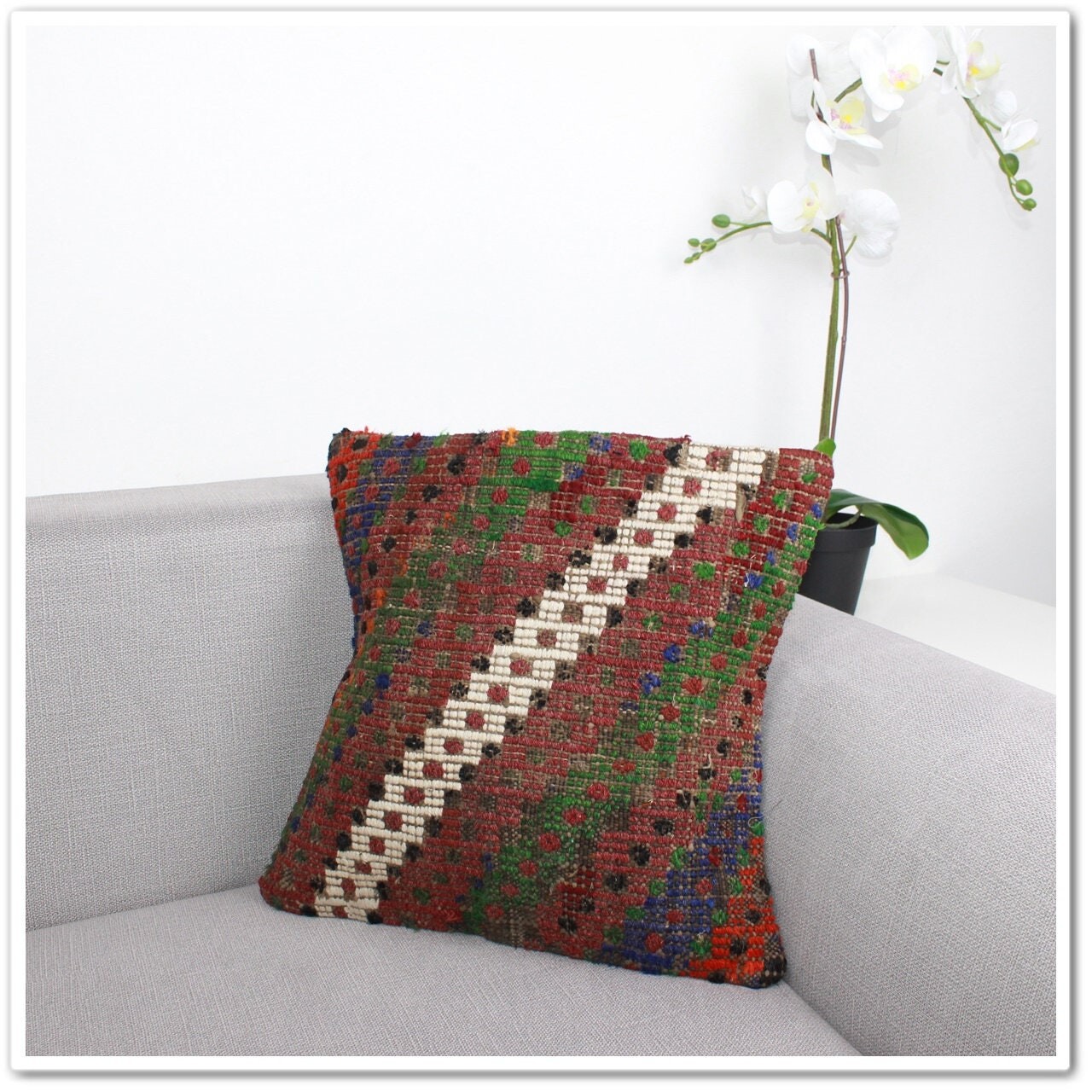 

Подушка Kelim, 40 x 40 см, Наволочка Kelim, Декоративная подушка Kelim, 16x16 дюймов, Подушка для поясницы Kilim, Декоративная наволочка, Чехол на подушку Kilim, 985