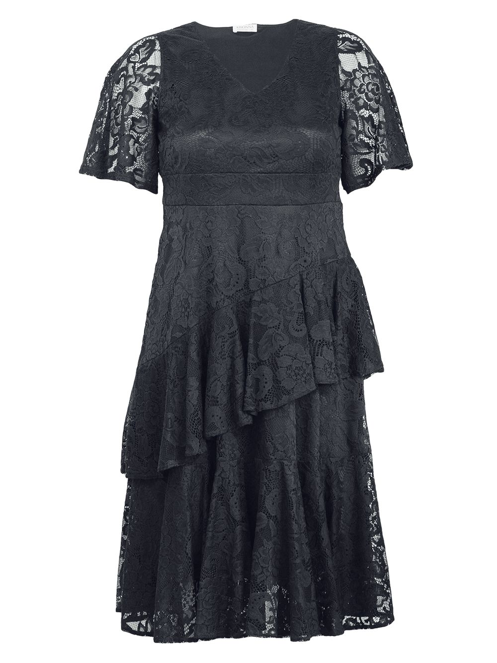 Коктейльное платье с кружевом Kiyonna