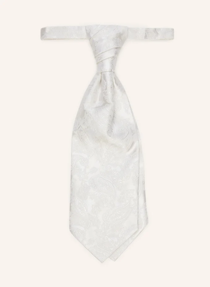 Комплект: галстук и нагрудный платок Wilvorst, экрю