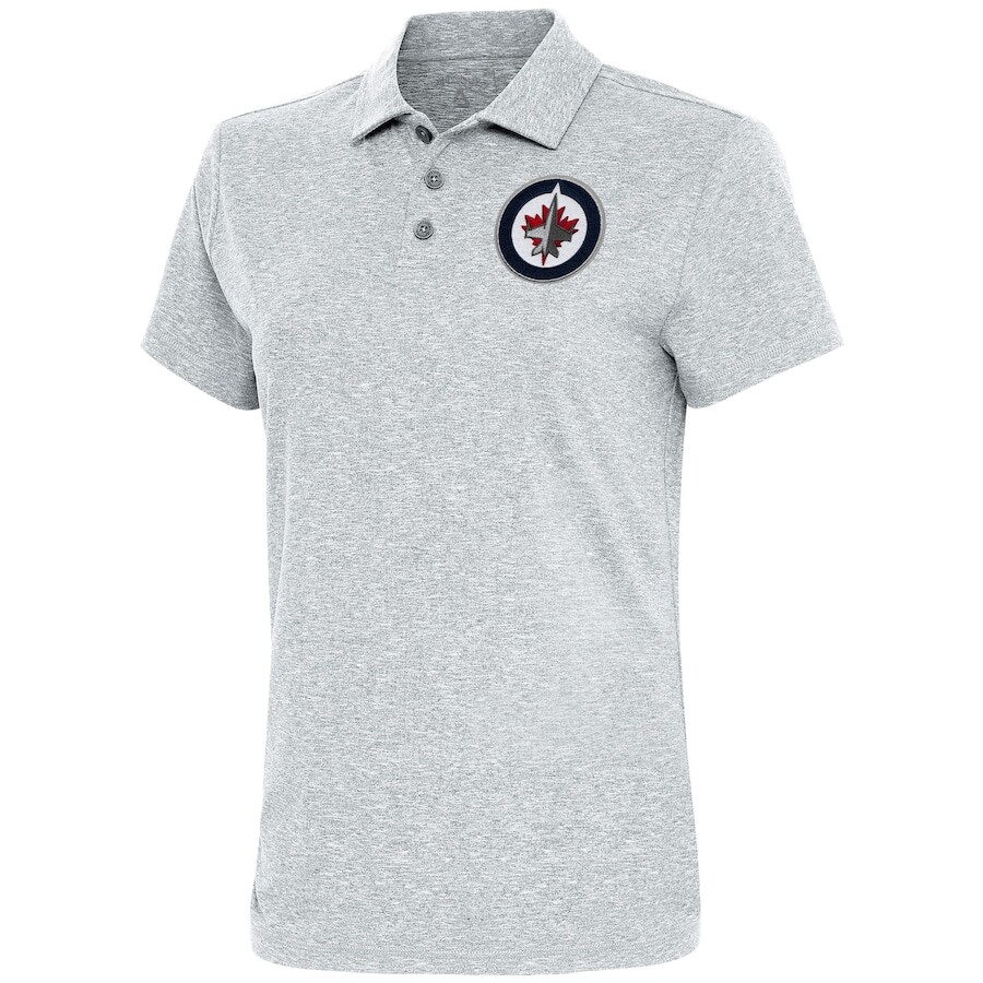 

Поло с коротким рукавом Antigua Winnipeg Jets, серый