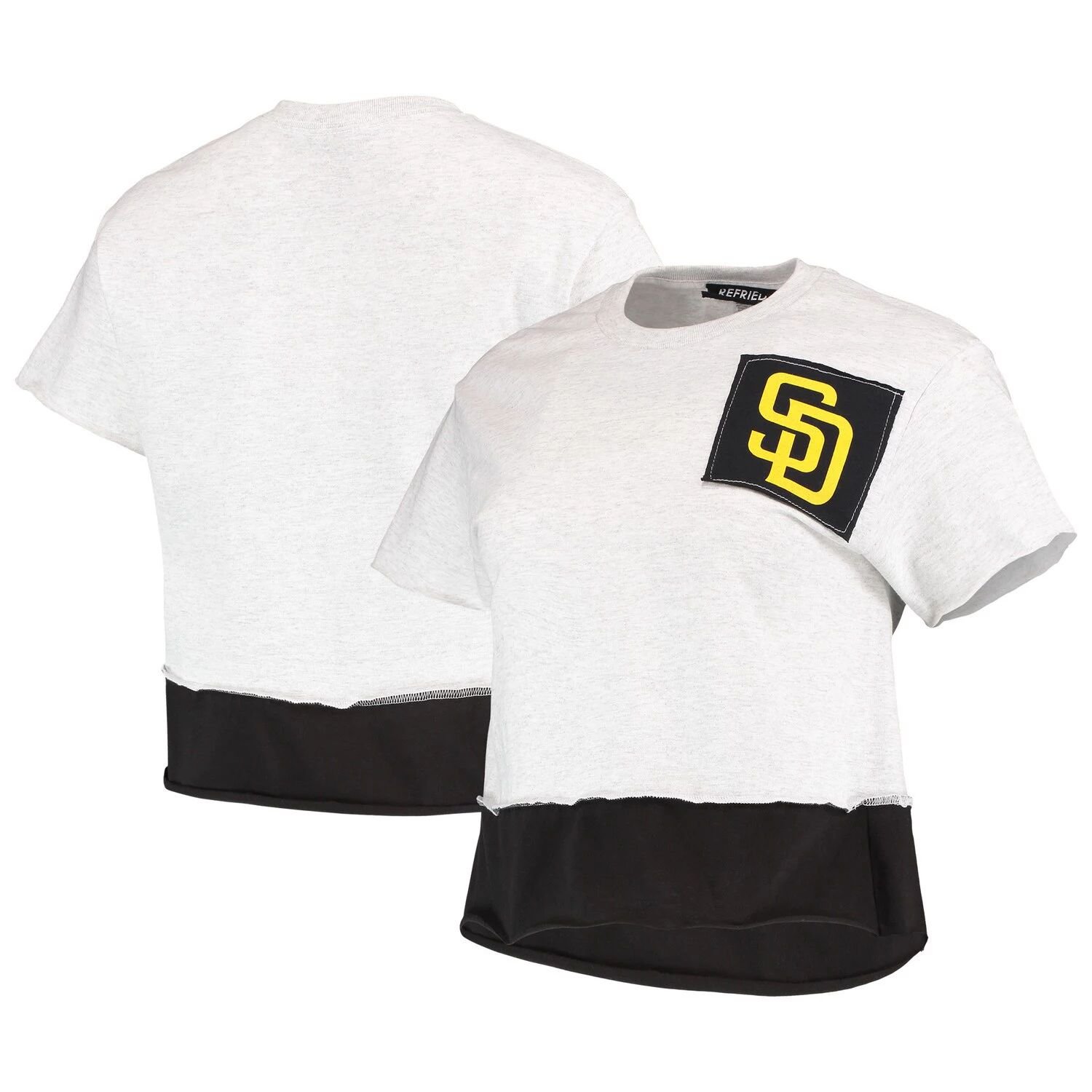 

Женская укороченная футболка Refried Apparel серого цвета San Diego Padres, Серый, Женская укороченная футболка Refried Apparel серого цвета San Diego Padres