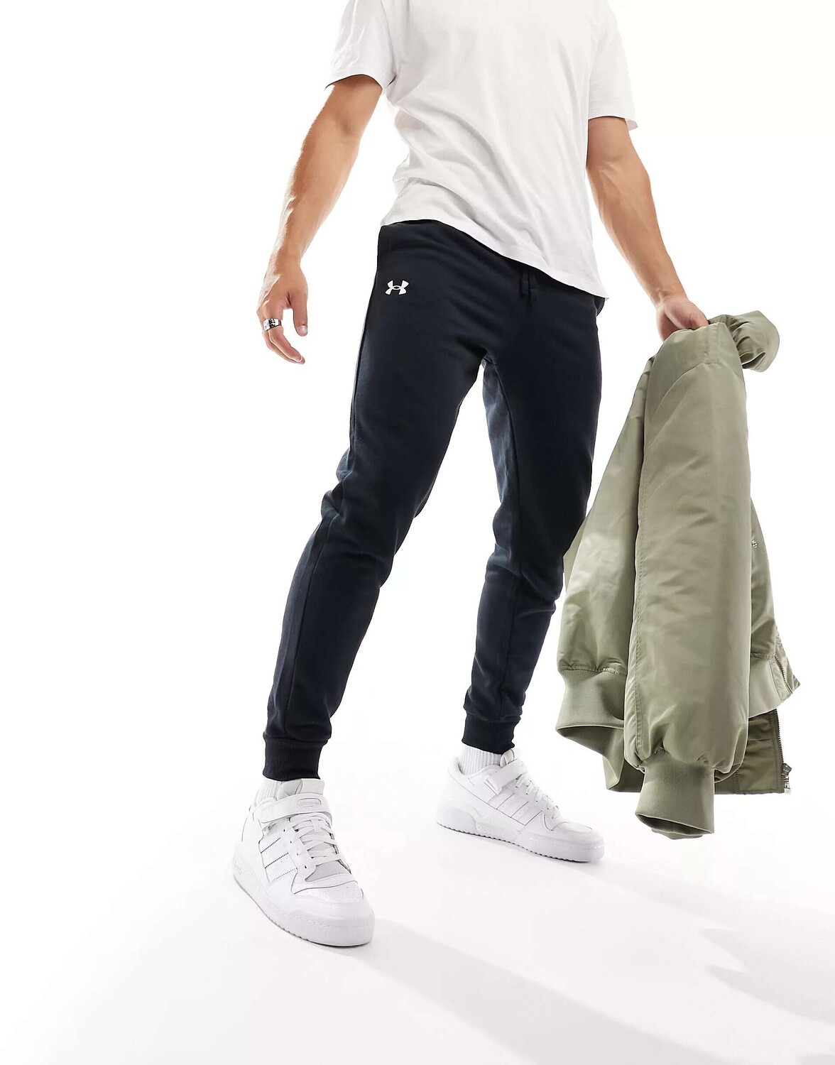 

Черные флисовые джоггеры Under Armour Rival