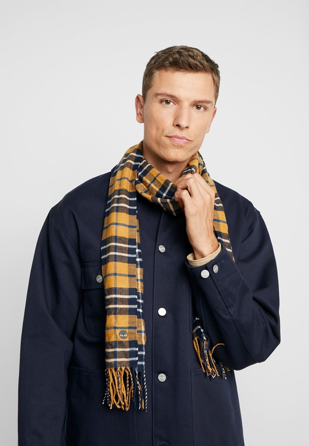 

Шарф Plaid Timberland, цвет wheat boot