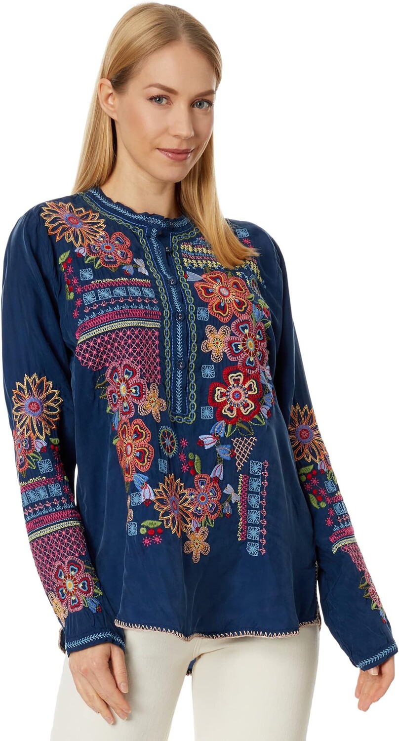 

Блуза Johnny Was Katie Blouse, цвет Blue Night