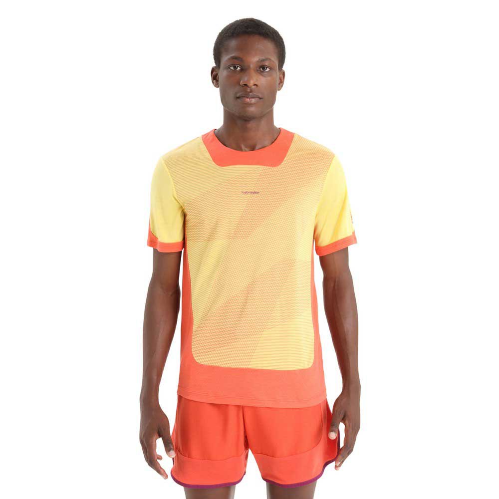 Футболка Icebreaker ZoneKnit GEODETIC, оранжевый футболка без рукавов icebreaker zoneknit cropped geodetic серый