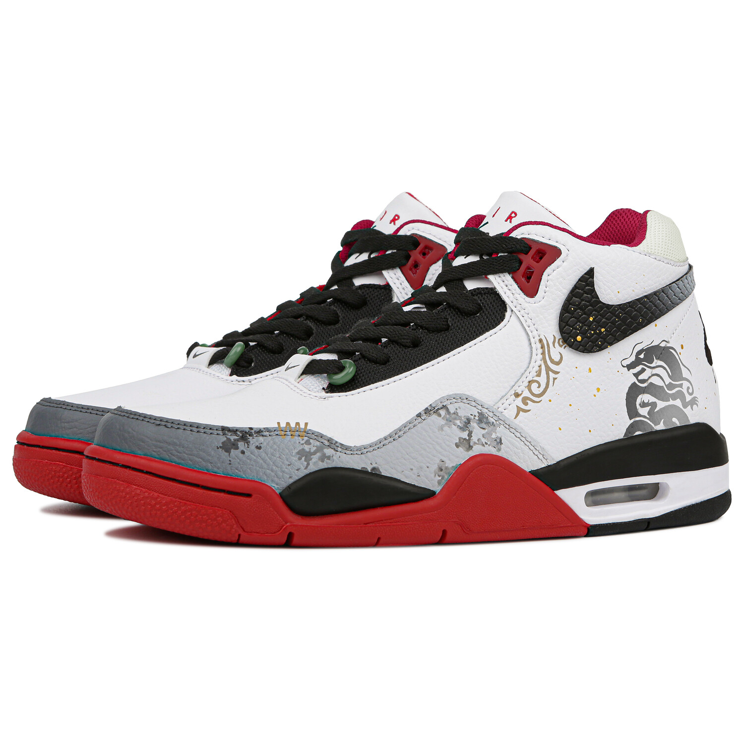 

Кроссовки Nike Flight Legacy Vintage Basketball Shoes Unisex Mid-top Red/white, красный