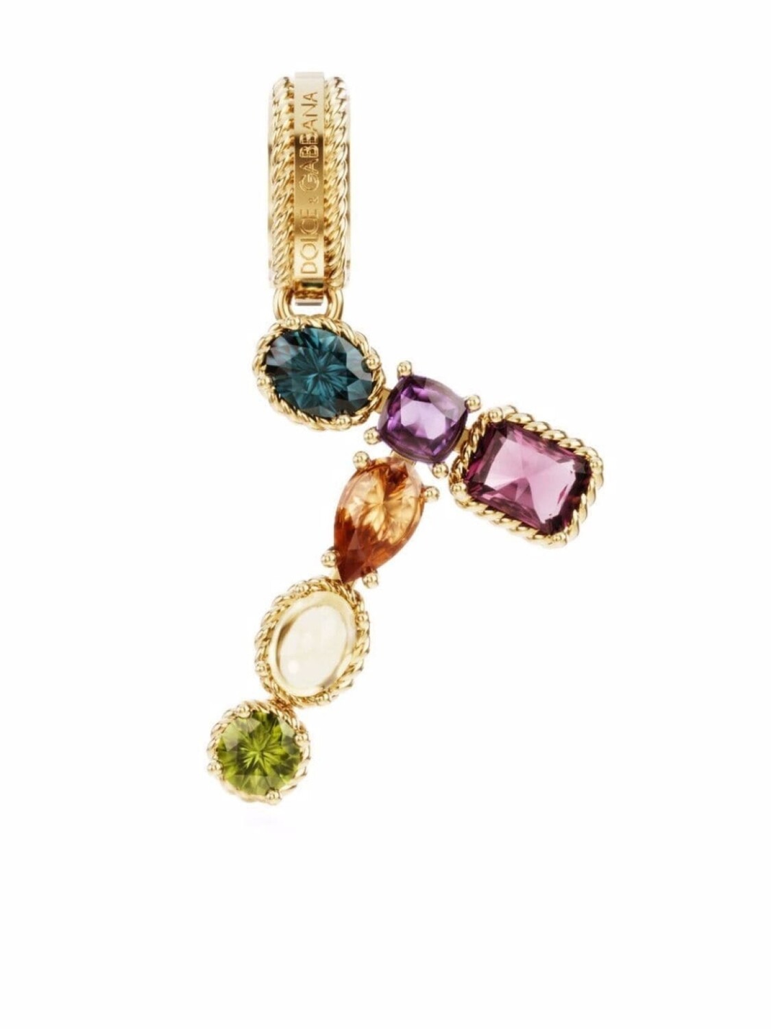 

Подвеска Rainbow Alphabet T из желтого золота Dolce & Gabbana, золотой