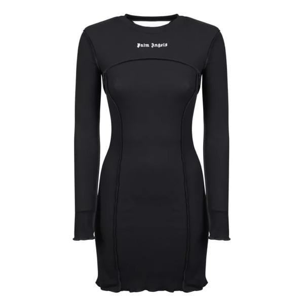 

Платье ribbed dress Palm Angels, черный